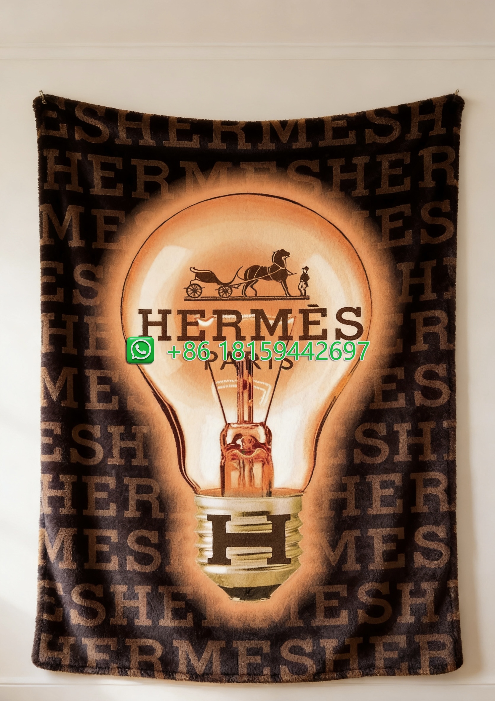 Hermes Throw Blankets